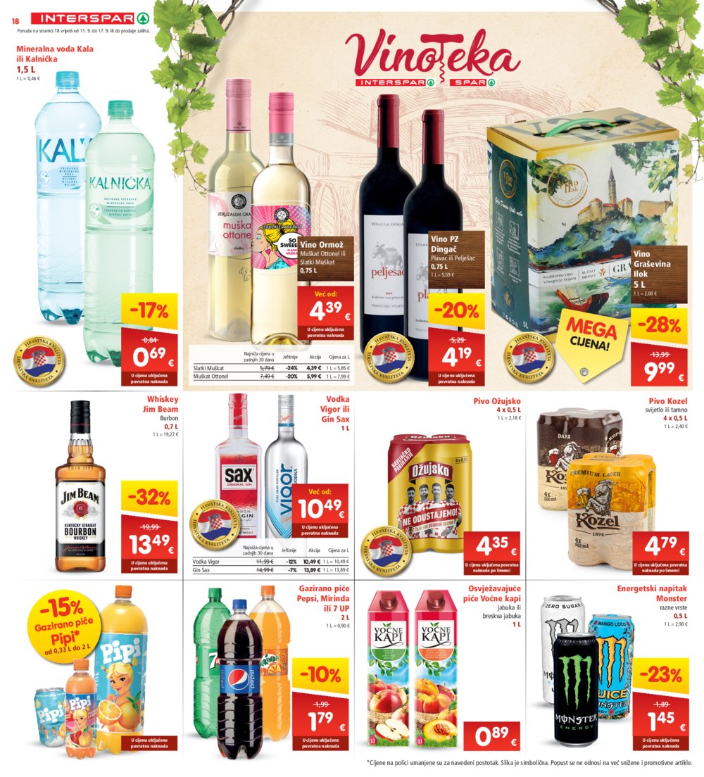 INTERSPAR katalog Akcija 11.09.-17.09.2024.