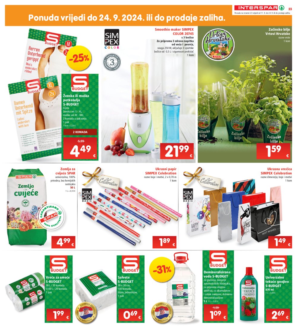 INTERSPAR katalog Akcija 11.09.-17.09.2024.