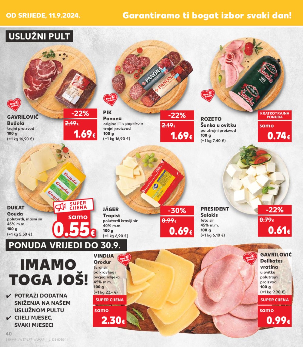 Kaufland katalog Akcija 11.09.-17.09.2024. Dugo Selo