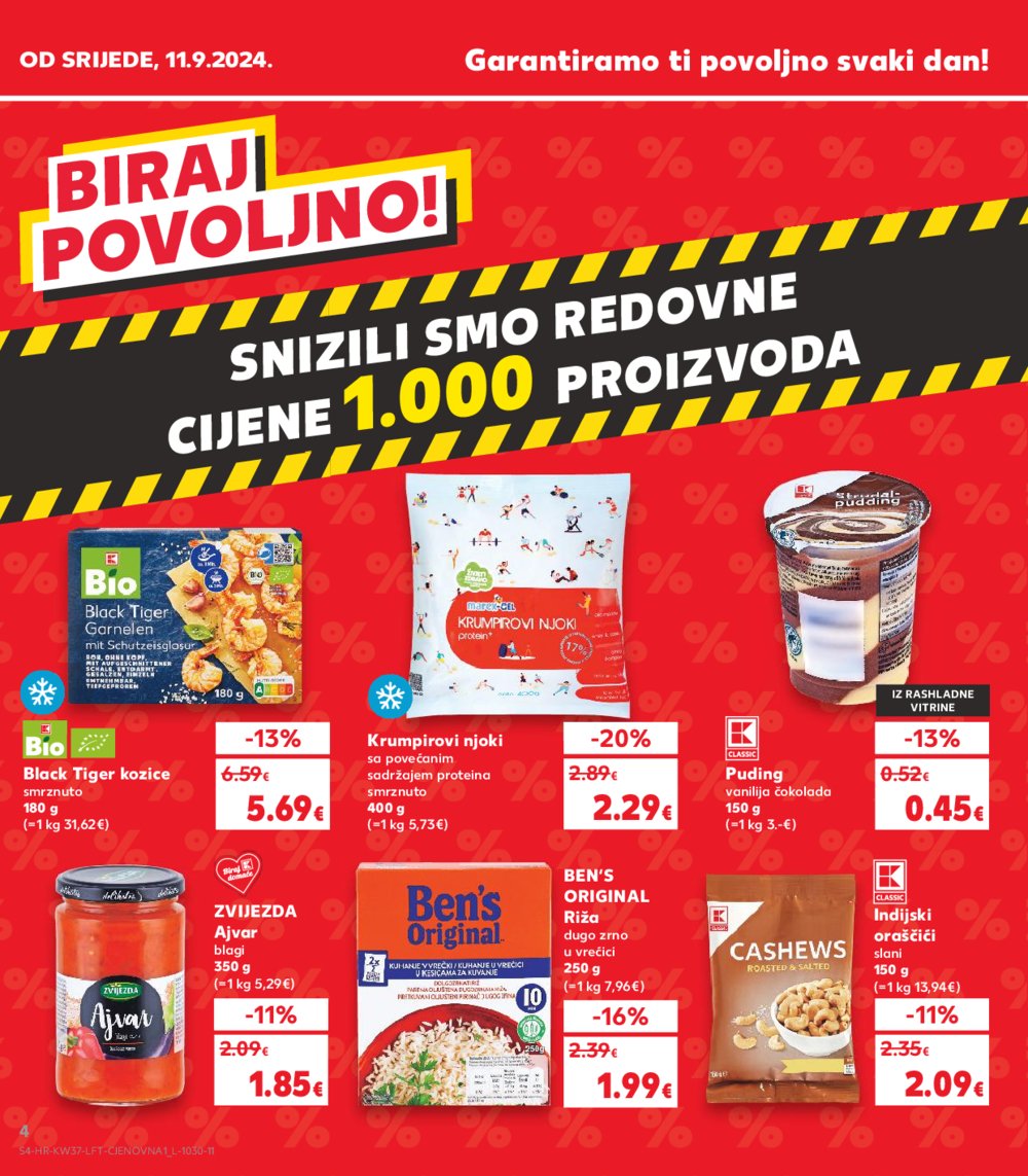 Kaufland katalog Akcija 11.09.-17.09.2024. Odabrane poslovnice