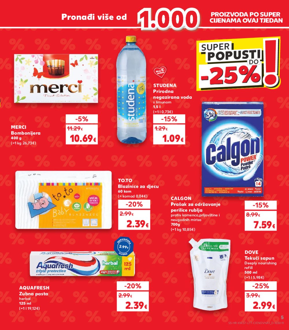 Kaufland katalog Akcija 11.09.-17.09.2024. Odabrane poslovnice