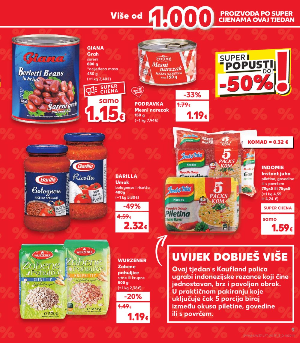Kaufland katalog Akcija 11.09.-17.09.2024. Split, Osijek, Zagreb-Barutanski jarak