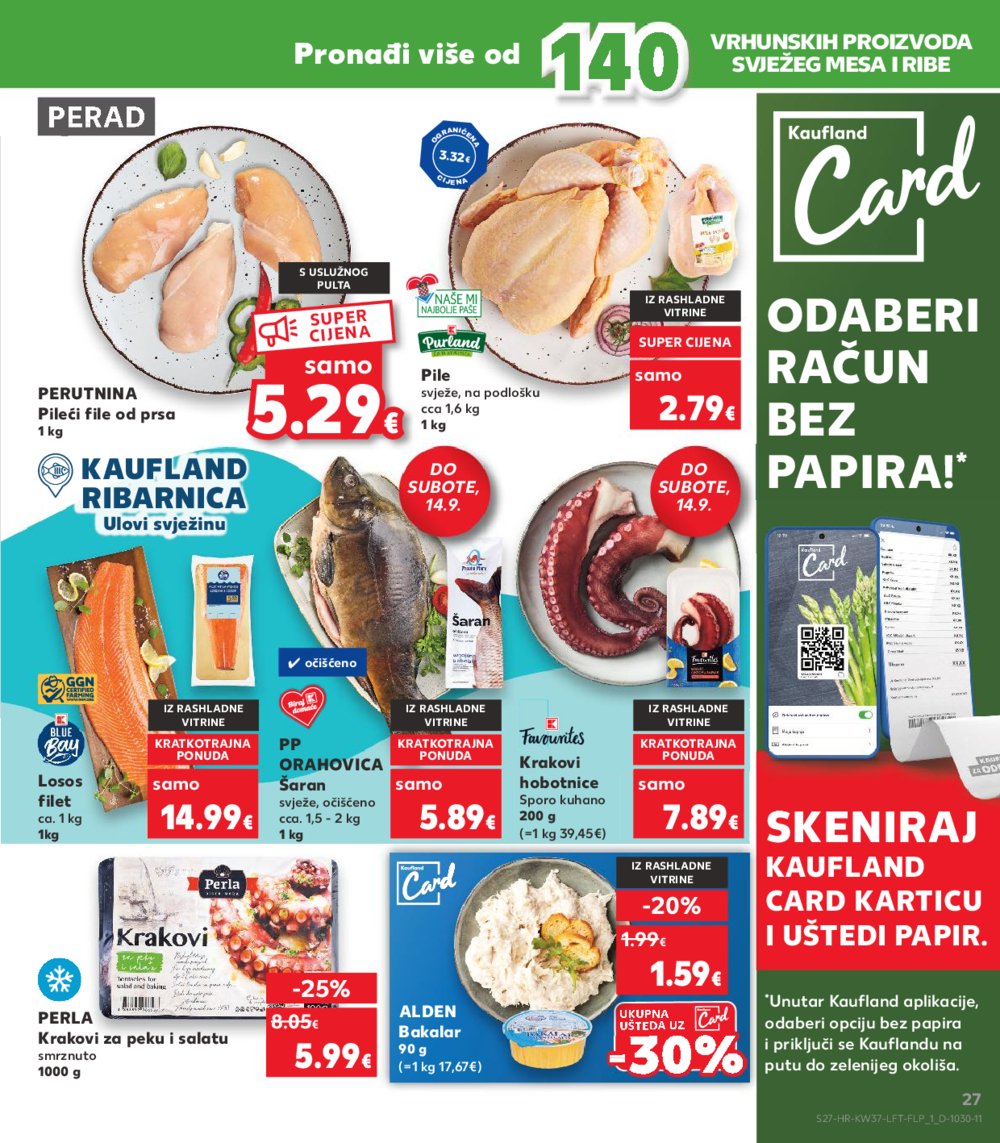 Kaufland katalog Akcija 11.09.-17.09.2024. Split, Osijek, Zagreb-Barutanski jarak