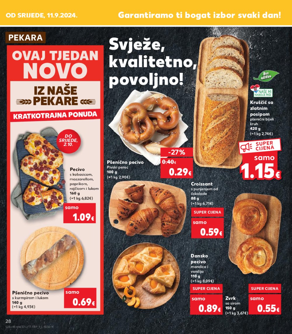 Kaufland katalog Akcija 11.09.-17.09.2024. Split, Osijek, Zagreb-Barutanski jarak
