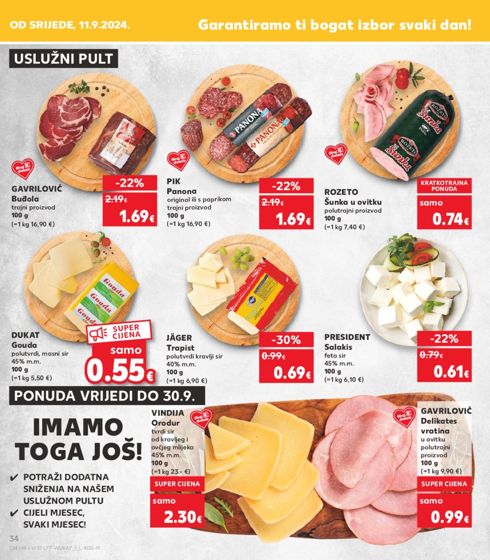 Kaufland katalog Akcija 11.09.-17.09.2024. Split, Osijek, Zagreb-Barutanski jarak
