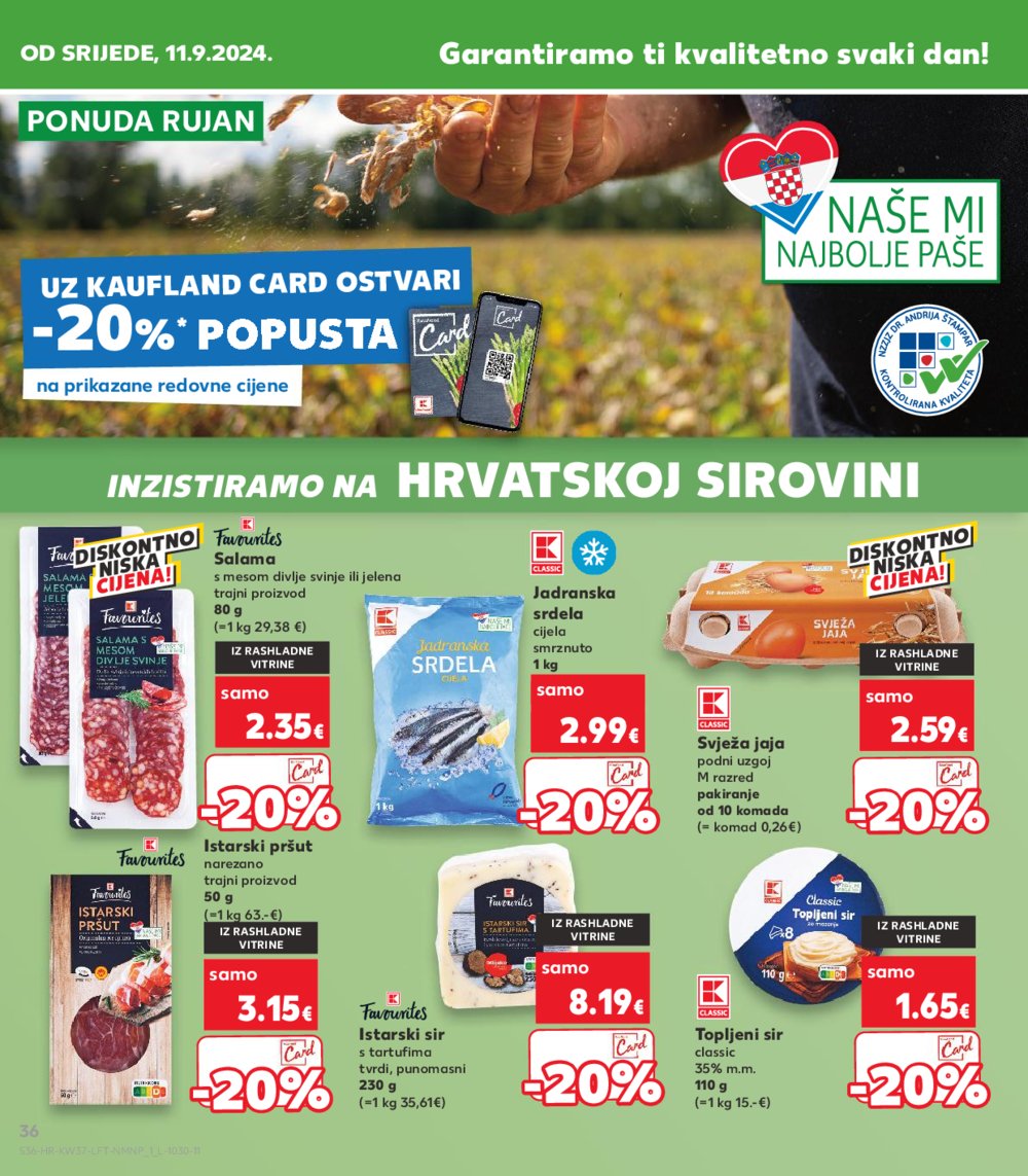 Kaufland katalog Akcija 11.09.-17.09.2024. Split, Osijek, Zagreb-Barutanski jarak