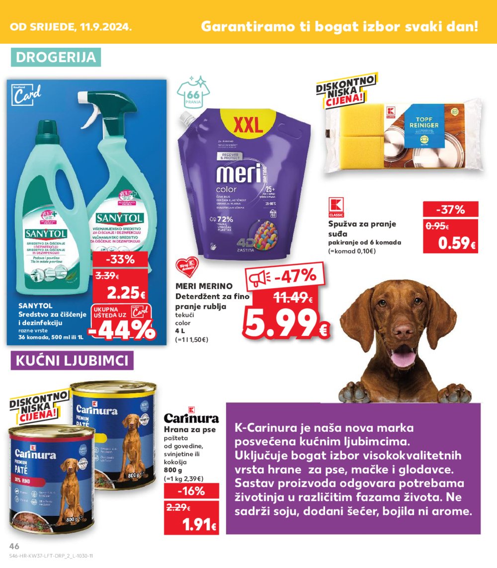 Kaufland katalog Akcija 11.09.-17.09.2024. Split, Osijek, Zagreb-Barutanski jarak