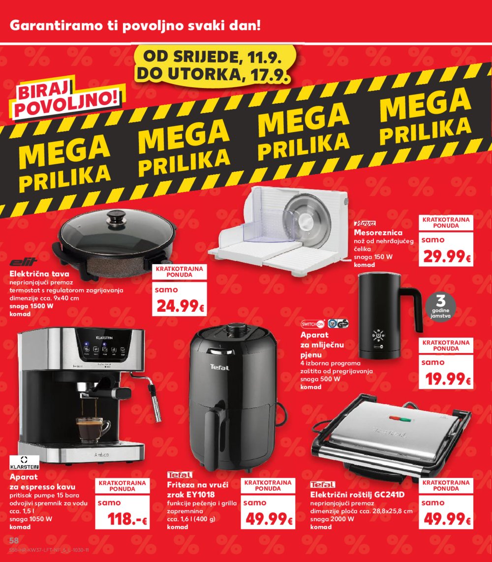 Kaufland katalog Akcija 11.09.-17.09.2024. Split, Osijek, Zagreb-Barutanski jarak
