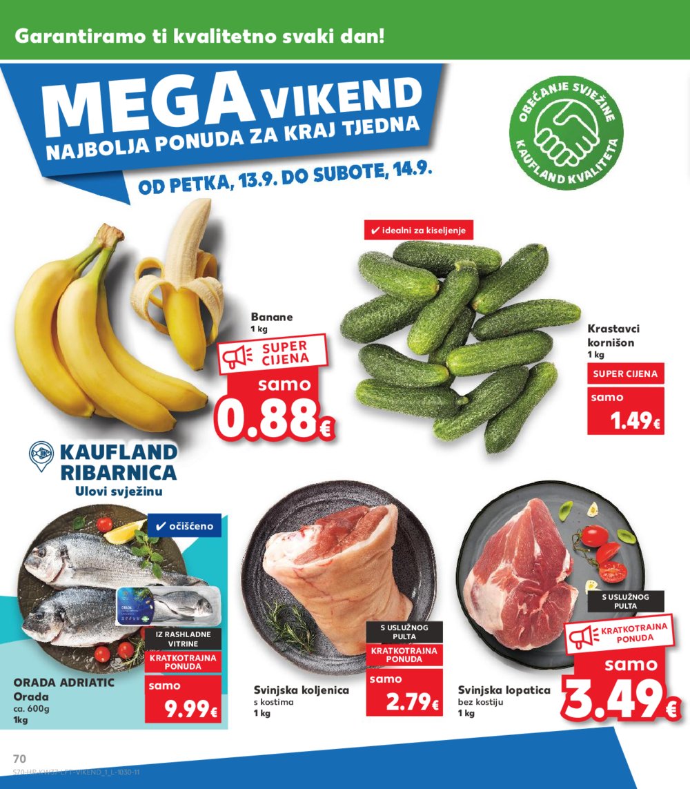 Kaufland katalog Akcija 11.09.-17.09.2024. Split, Osijek, Zagreb-Barutanski jarak