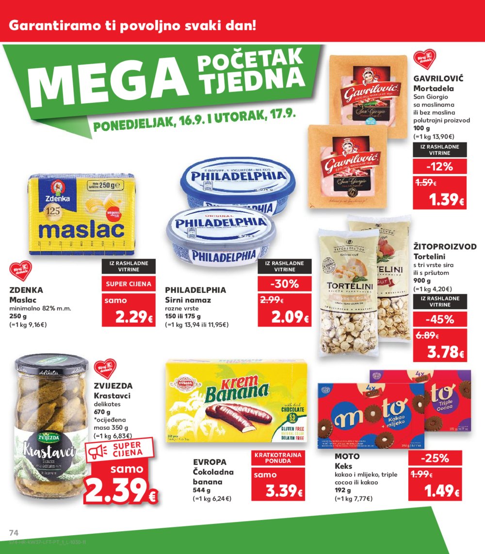 Kaufland katalog Akcija 11.09.-17.09.2024. Split, Osijek, Zagreb-Barutanski jarak