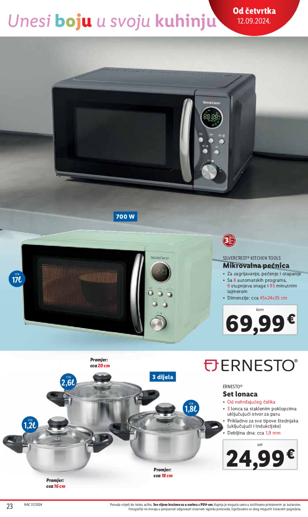 Lidl katalog Super ponuda od četvrtka 12.09.-15.09.2024.