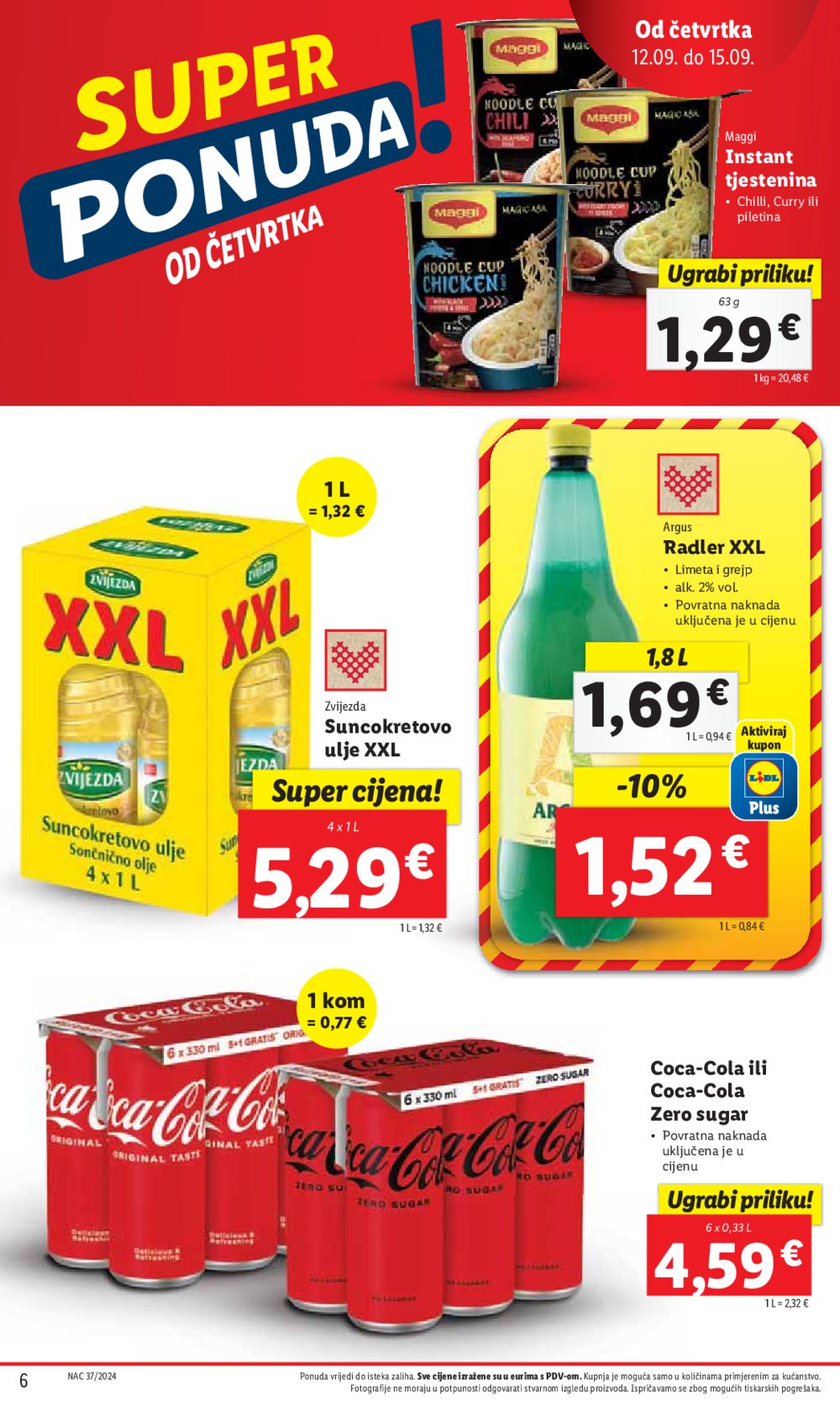 Lidl katalog Super ponuda od četvrtka 12.09.-15.09.2024.