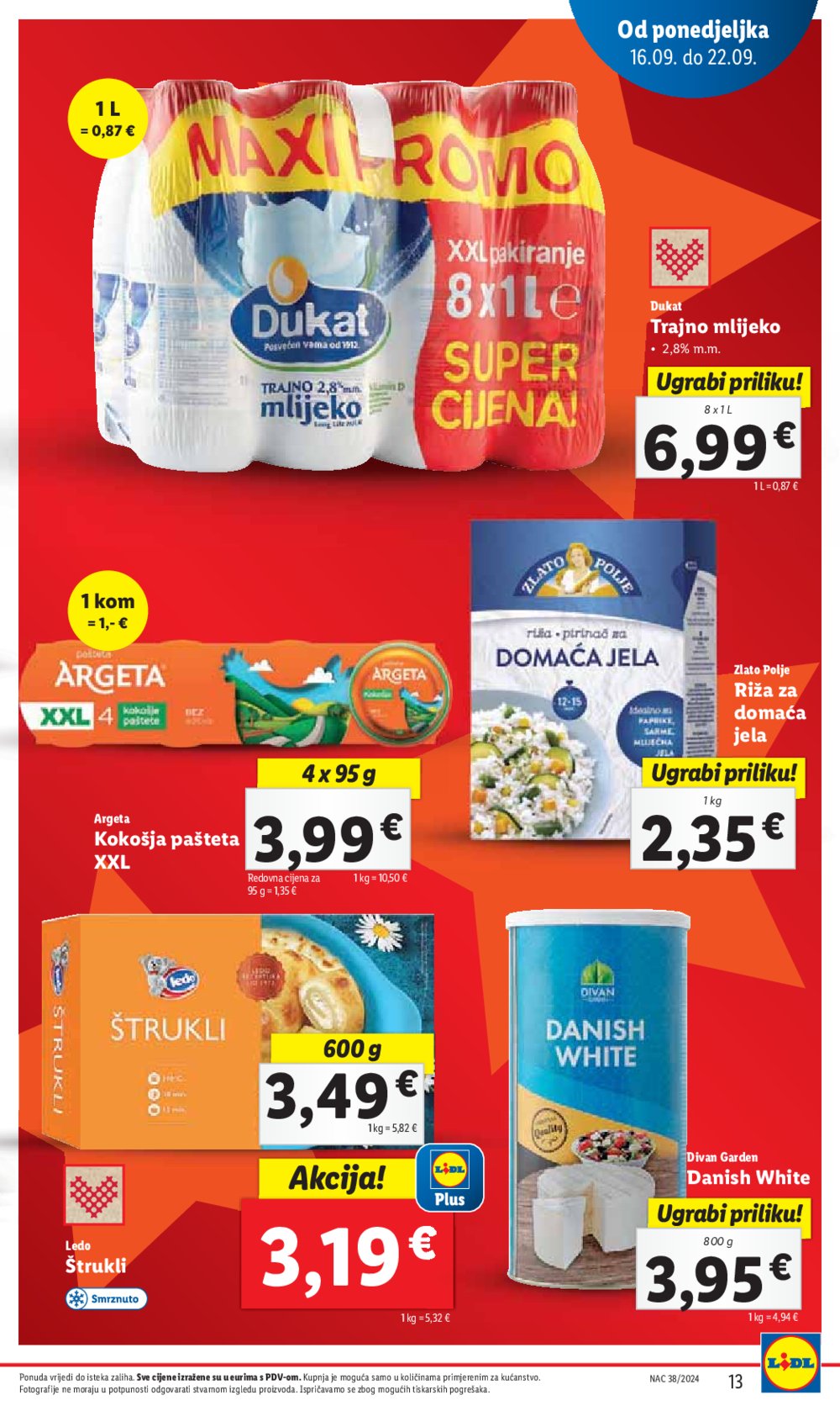 Lidl katalog Super ponuda od ponedjeljka 16.09.-22.09.2024.