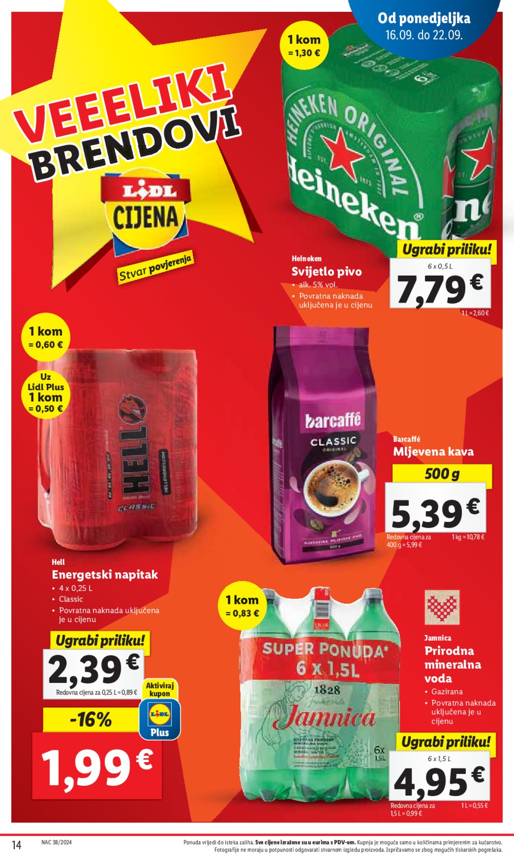 Lidl katalog Super ponuda od ponedjeljka 16.09.-22.09.2024.