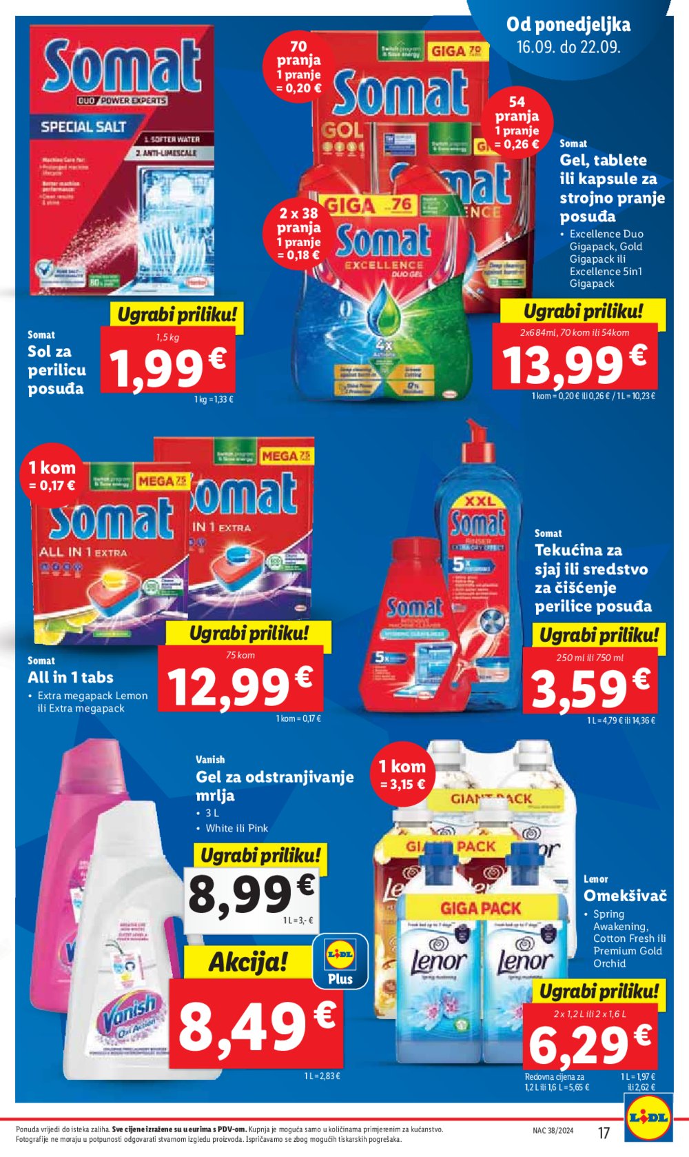 Lidl katalog Super ponuda od ponedjeljka 16.09.-22.09.2024.