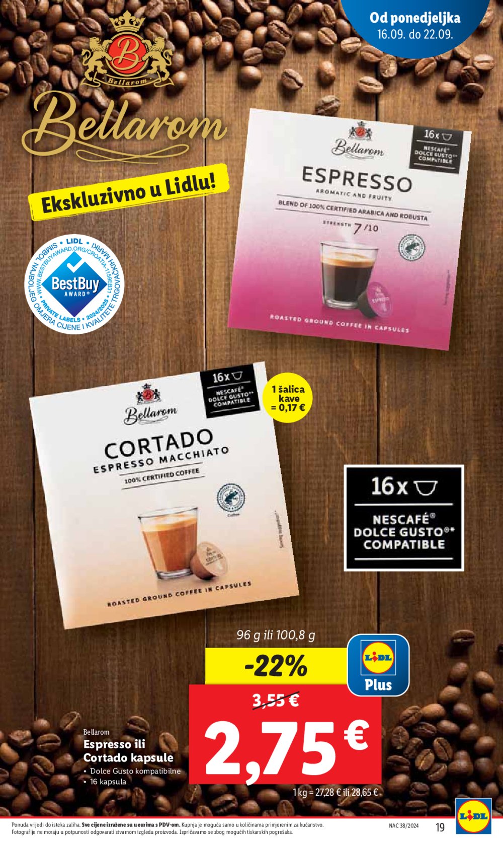 Lidl katalog Super ponuda od ponedjeljka 16.09.-22.09.2024.