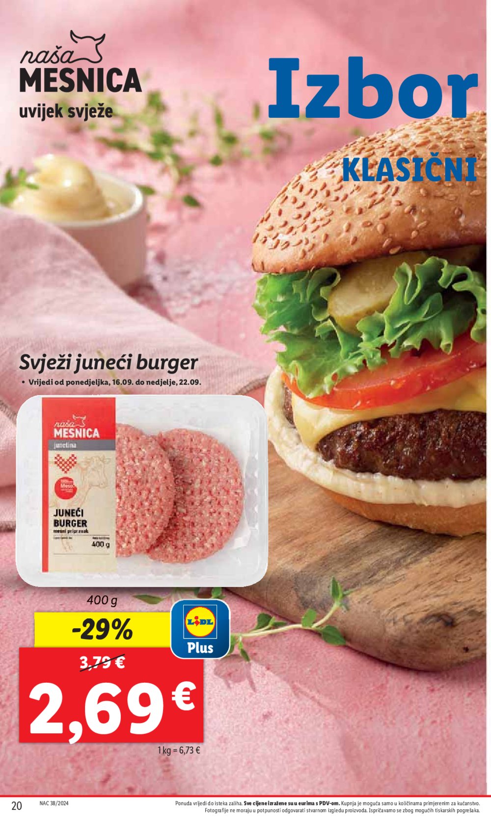 Lidl katalog Super ponuda od ponedjeljka 16.09.-22.09.2024.