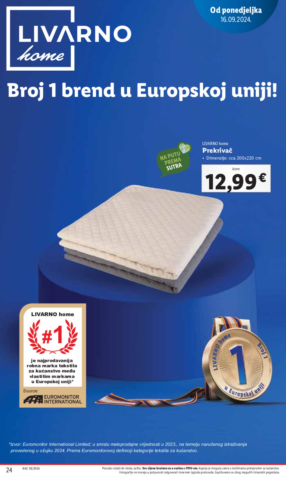 Lidl katalog Super ponuda od ponedjeljka 16.09.-22.09.2024.