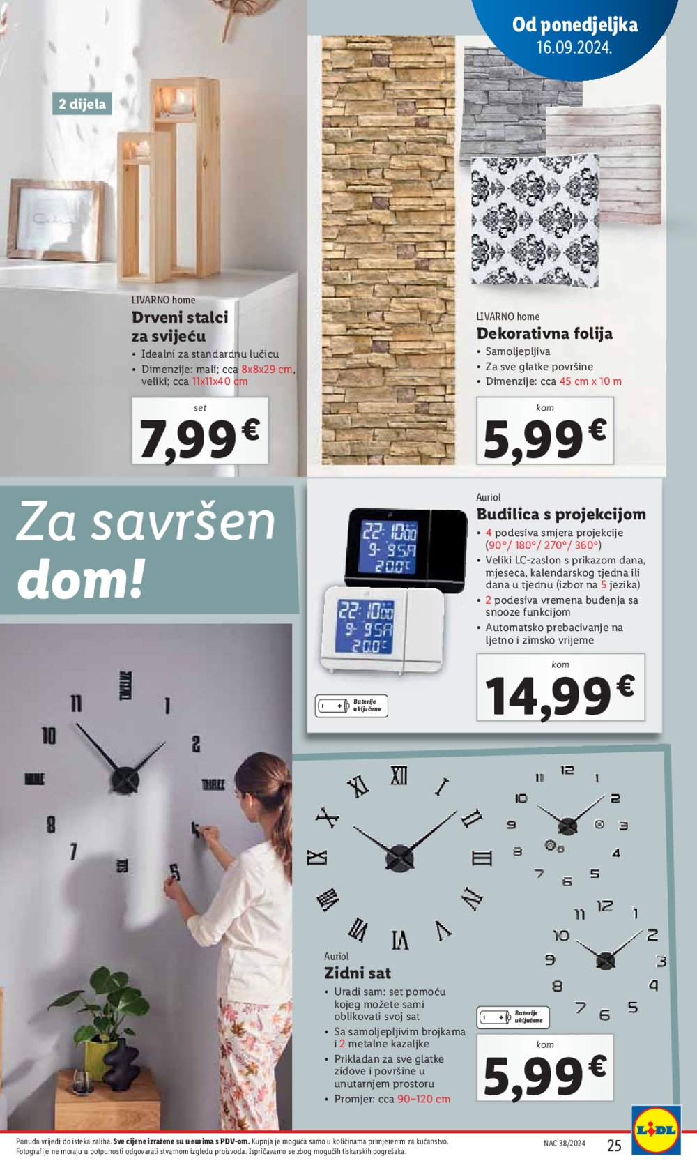 Lidl katalog Super ponuda od ponedjeljka 16.09.-22.09.2024.