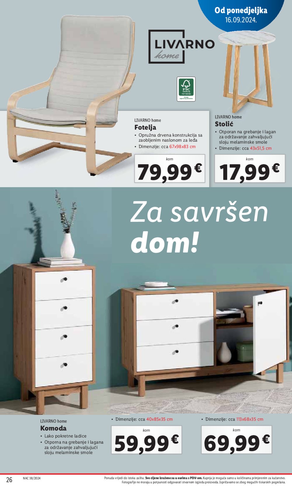 Lidl katalog Super ponuda od ponedjeljka 16.09.-22.09.2024.