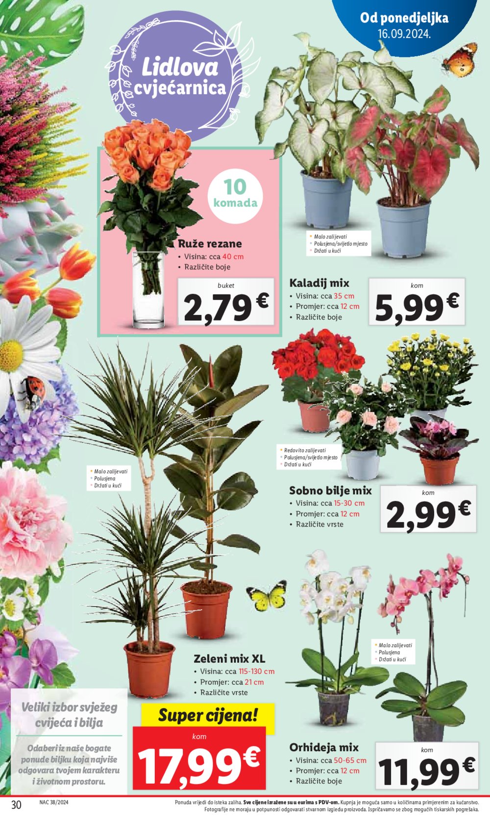 Lidl katalog Super ponuda od ponedjeljka 16.09.-22.09.2024.