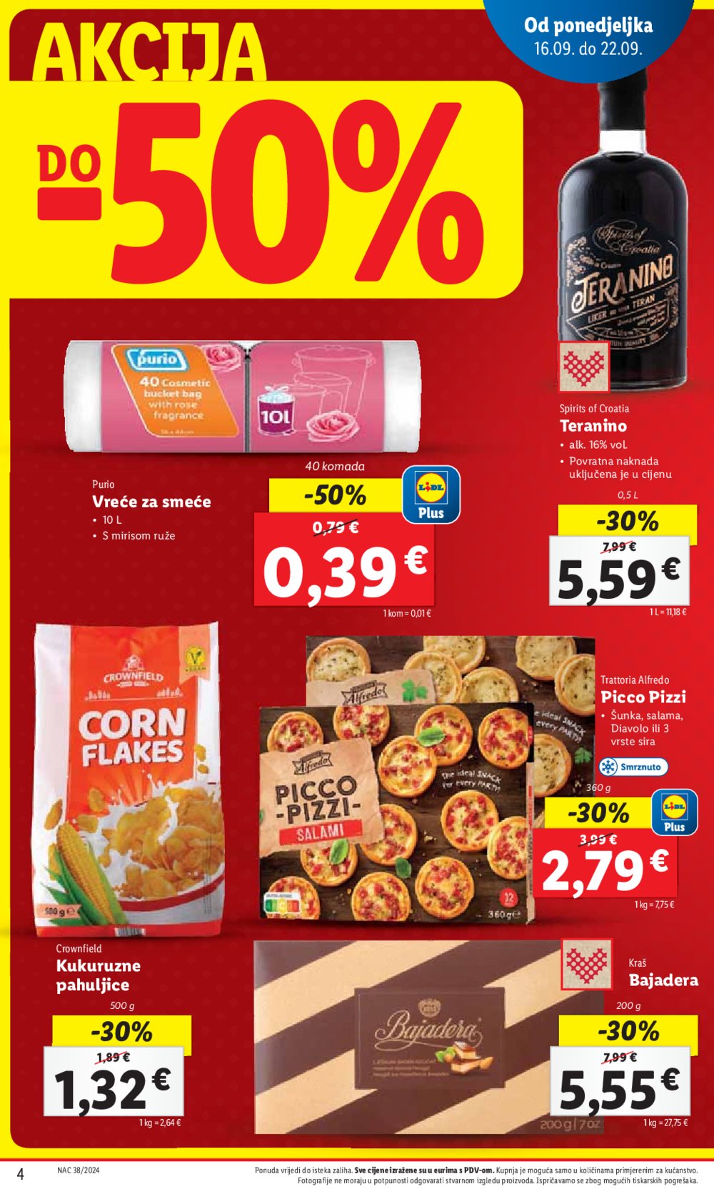 Lidl katalog Super ponuda od ponedjeljka 16.09.-22.09.2024.