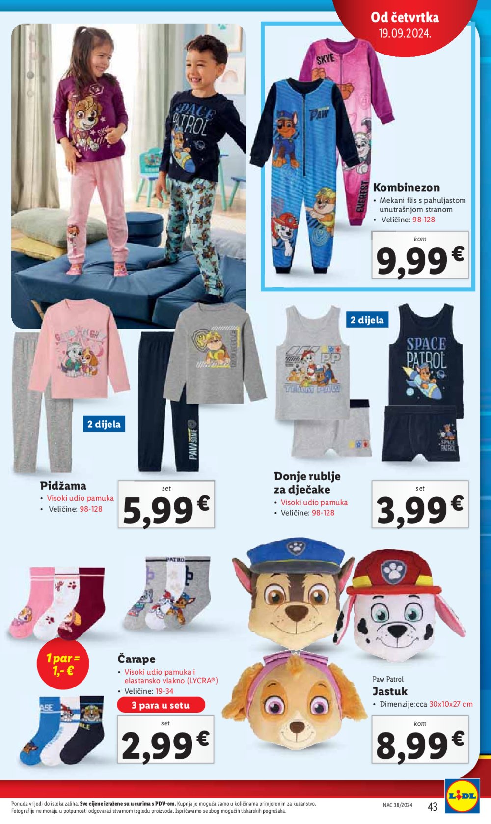 Lidl katalog Super ponuda od ponedjeljka 16.09.-22.09.2024.