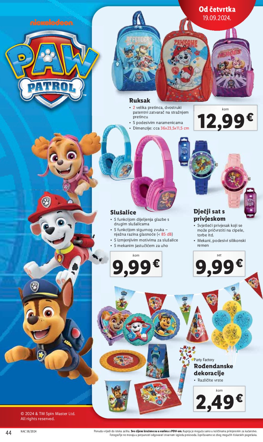 Lidl katalog Super ponuda od ponedjeljka 16.09.-22.09.2024.