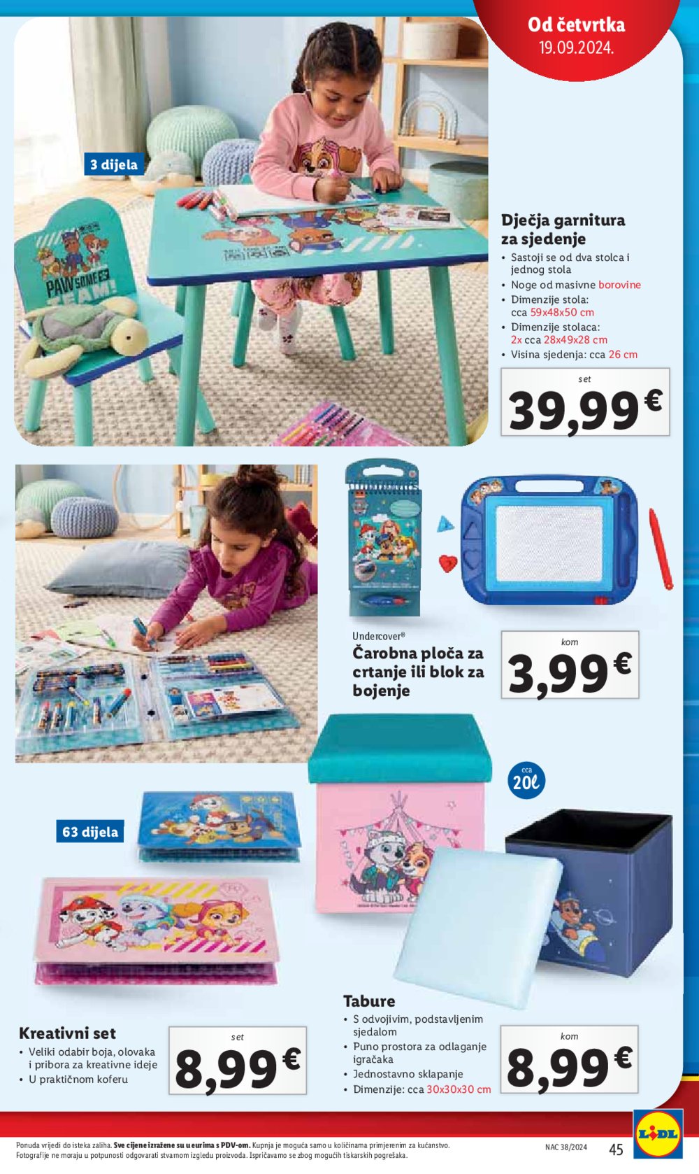 Lidl katalog Super ponuda od ponedjeljka 16.09.-22.09.2024.