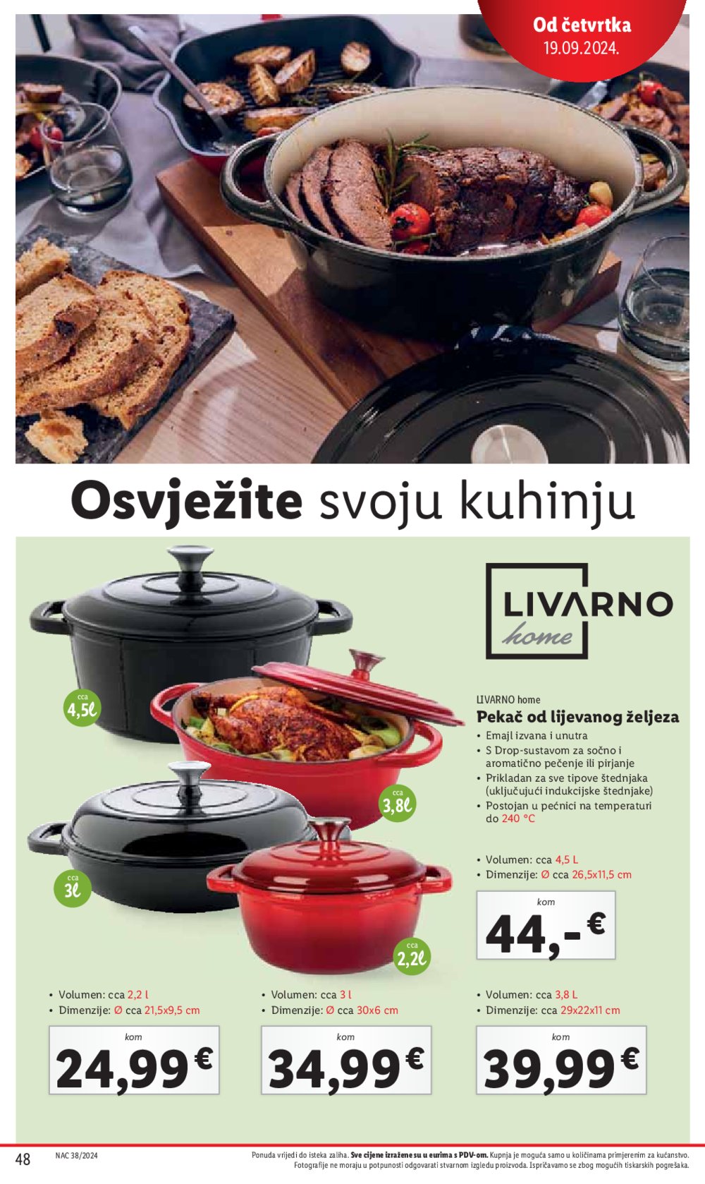 Lidl katalog Super ponuda od ponedjeljka 16.09.-22.09.2024.