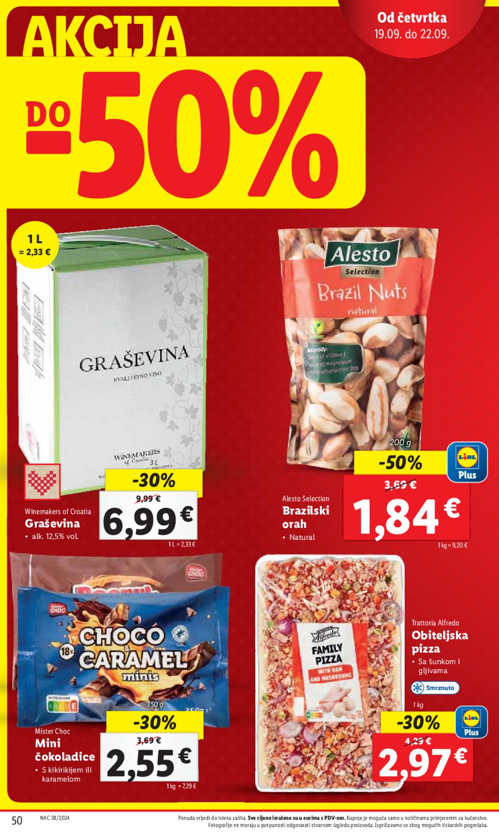 Lidl katalog Super ponuda od ponedjeljka 16.09.-22.09.2024.