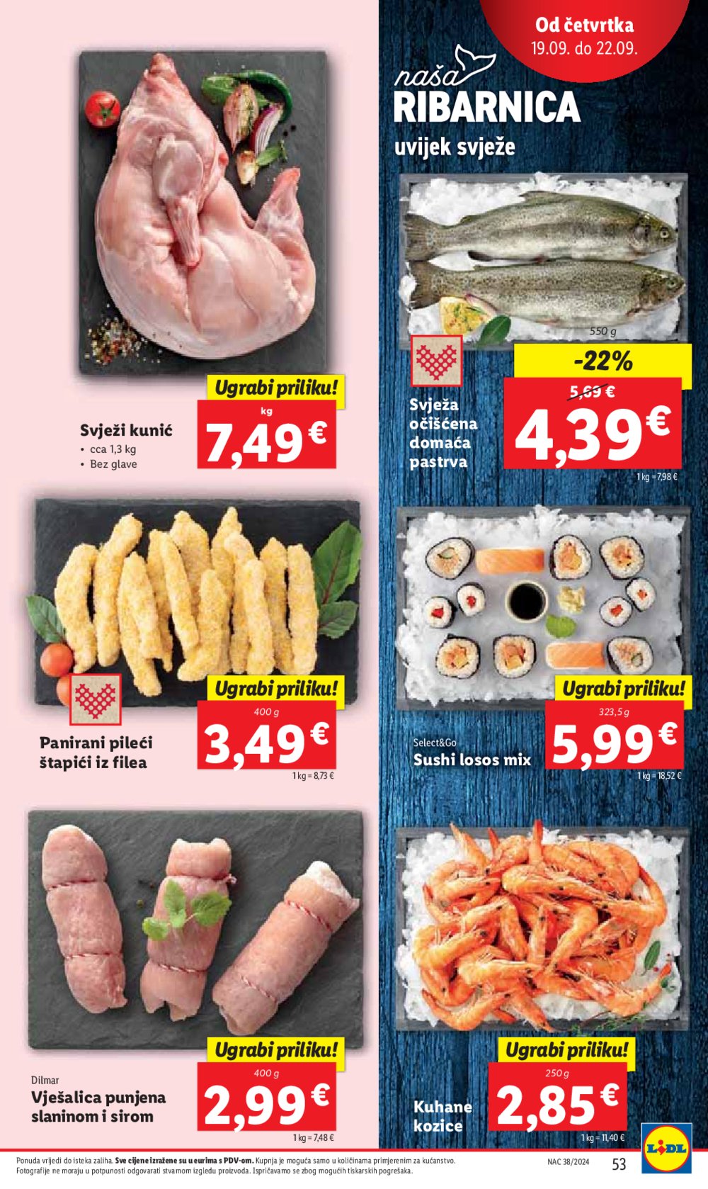 Lidl katalog Super ponuda od ponedjeljka 16.09.-22.09.2024.