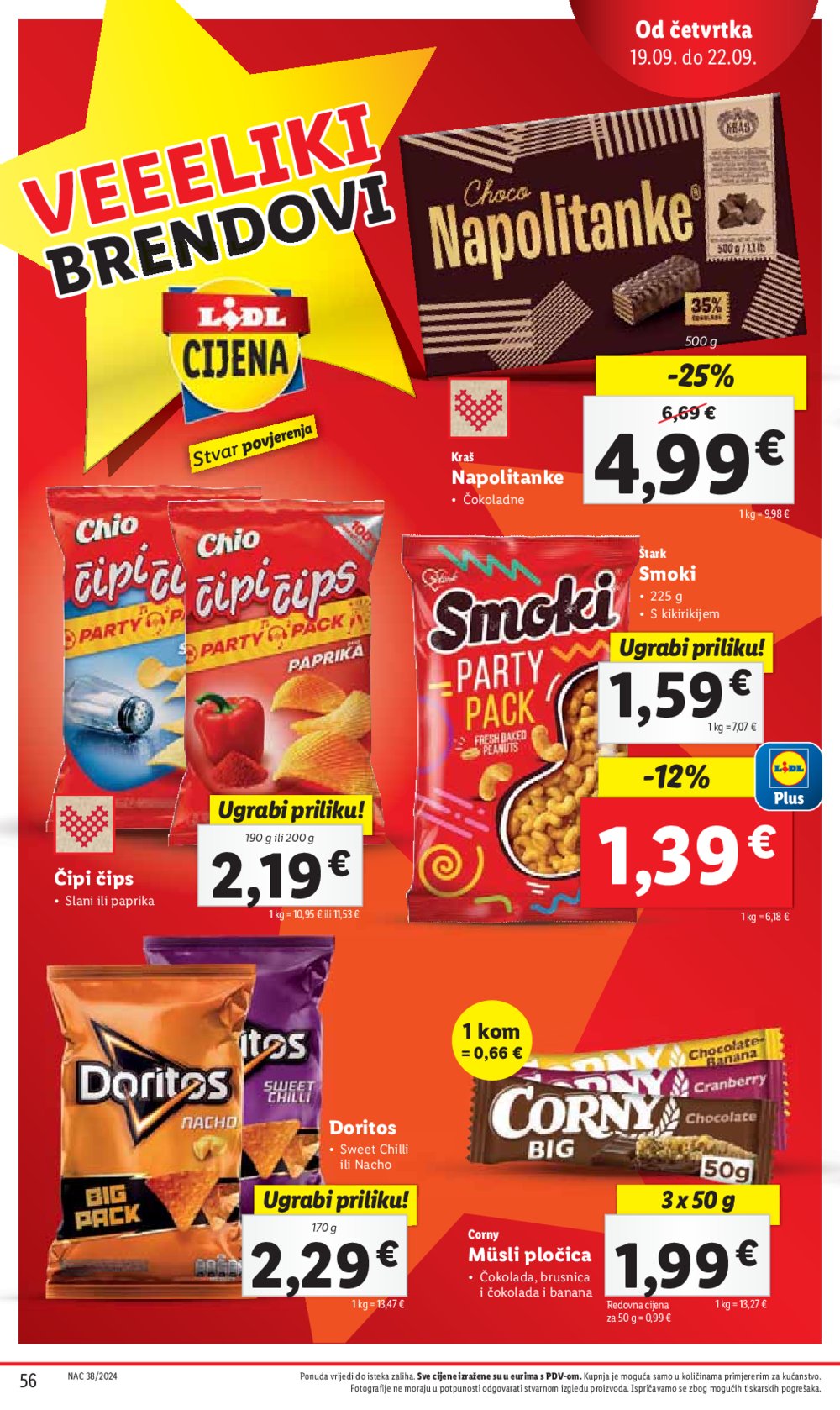 Lidl katalog Super ponuda od ponedjeljka 16.09.-22.09.2024.