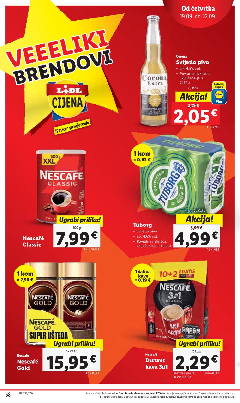 Lidl katalog Super ponuda od ponedjeljka 16.09.-22.09.2024.