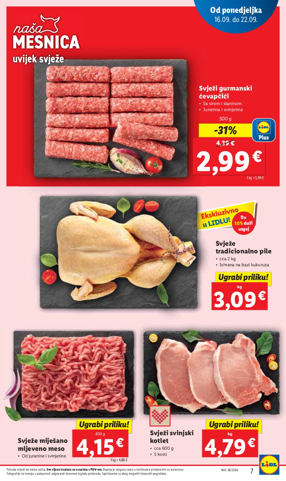 Lidl katalog Super ponuda od ponedjeljka 16.09.-22.09.2024.