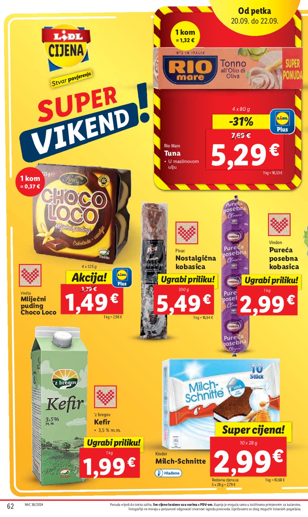 Lidl katalog Super ponuda od ponedjeljka 16.09.-22.09.2024.