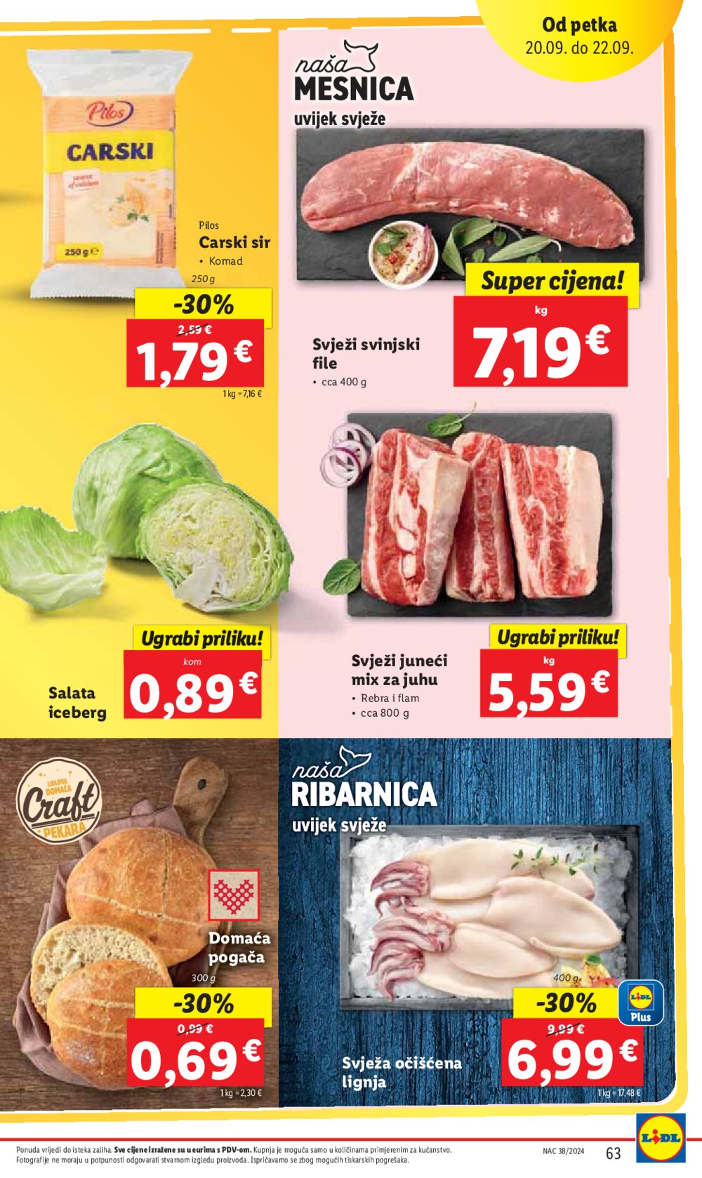 Lidl katalog Super ponuda od ponedjeljka 16.09.-22.09.2024.