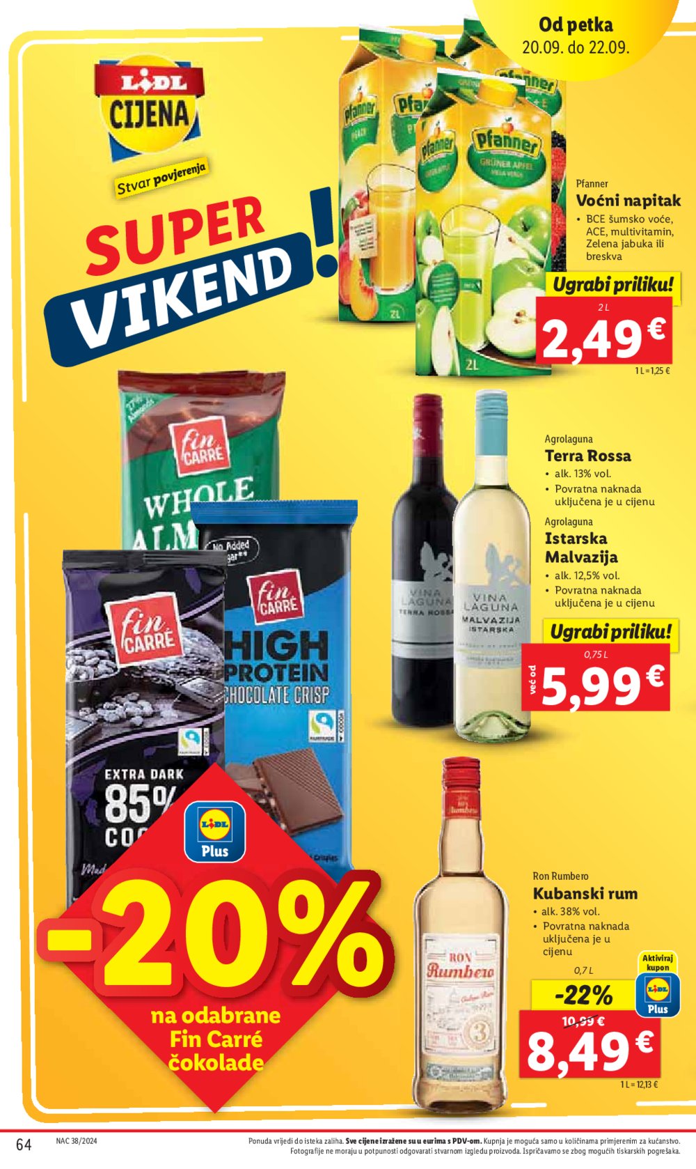 Lidl katalog Super ponuda od ponedjeljka 16.09.-22.09.2024.