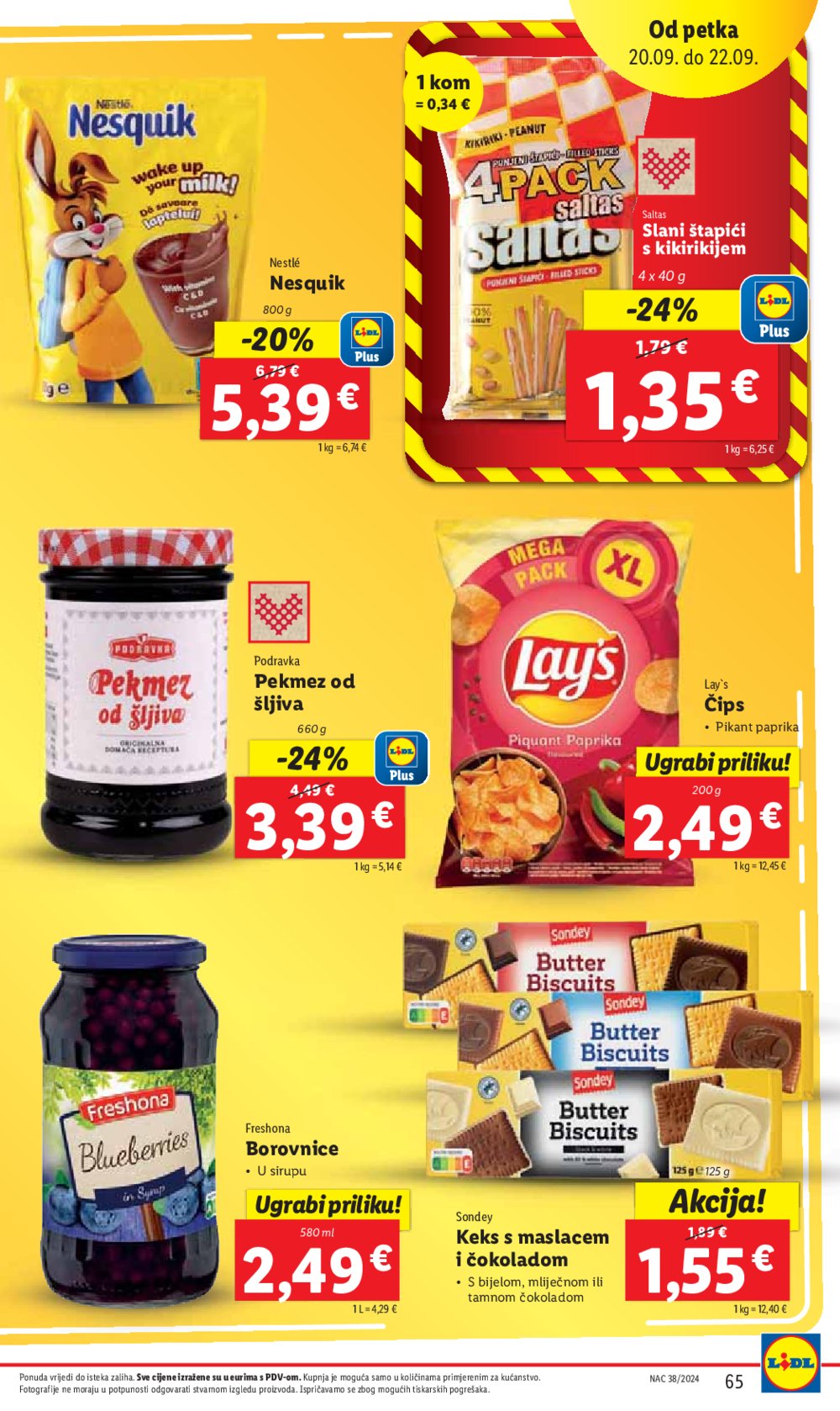 Lidl katalog Super ponuda od ponedjeljka 16.09.-22.09.2024.