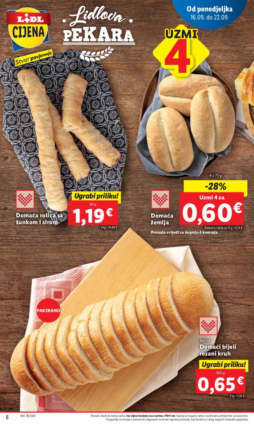 Lidl katalog Super ponuda od ponedjeljka 16.09.-22.09.2024.