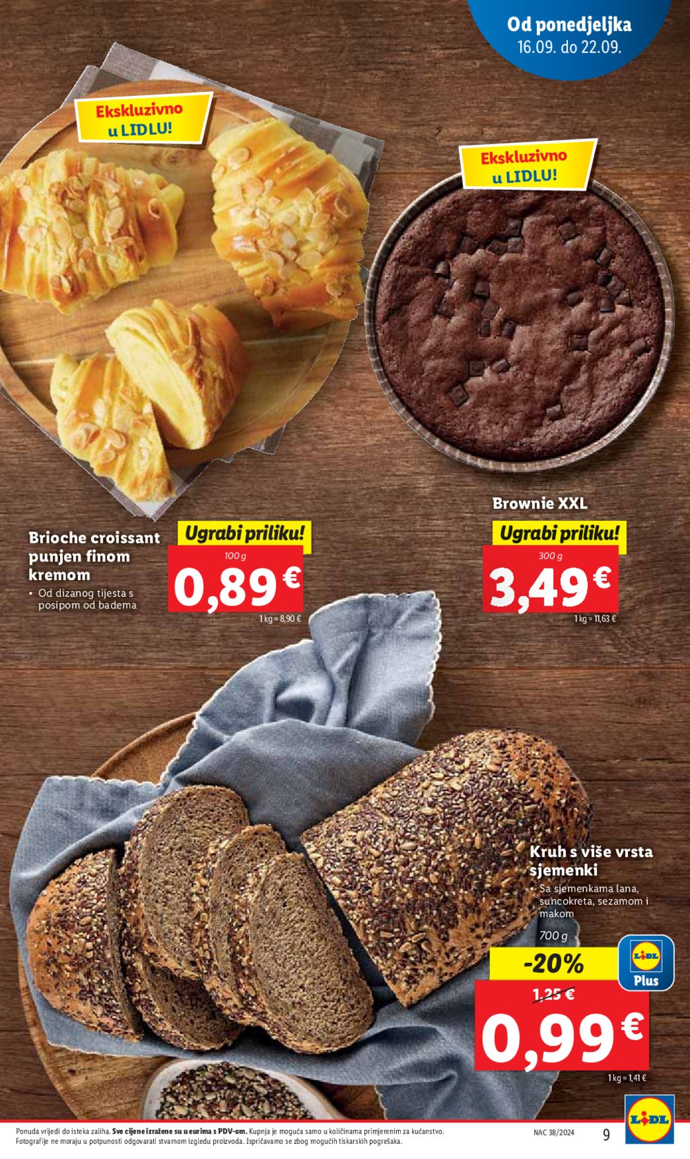 Lidl katalog Super ponuda od ponedjeljka 16.09.-22.09.2024.