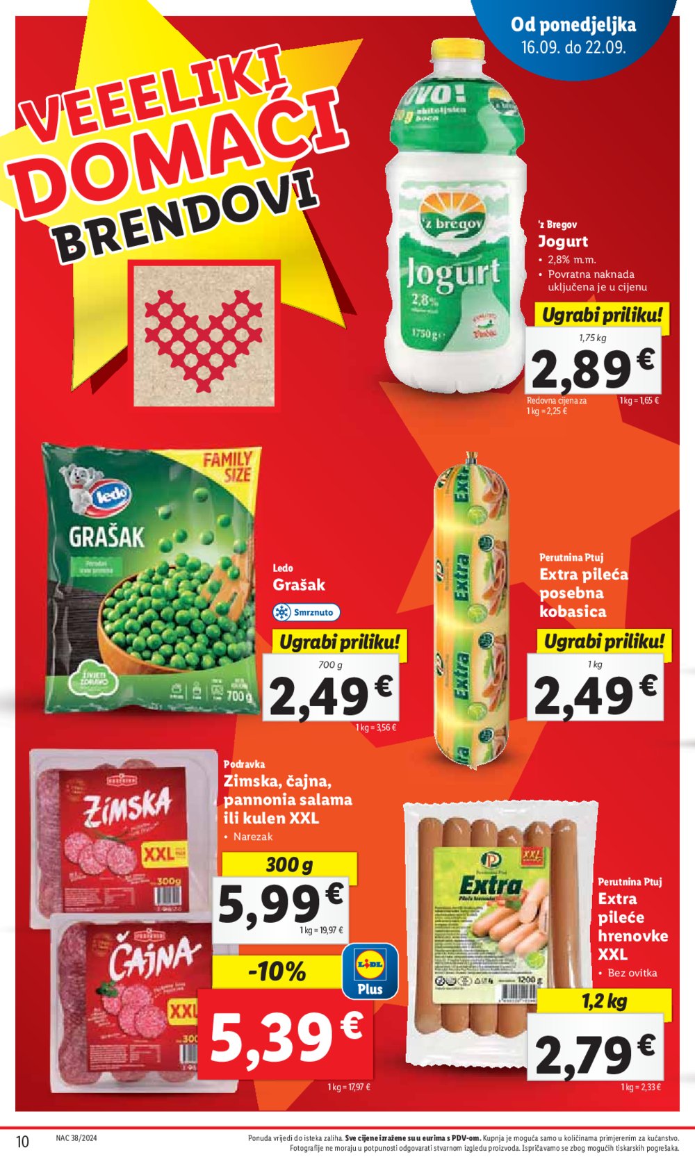 Lidl katalog Super ponuda od ponedjeljka 16.09.-22.09.2024.