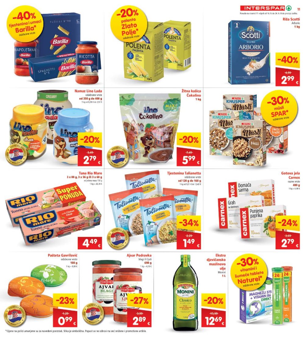 INTERSPAR katalog Akcija 18.09.-24.09.2024.