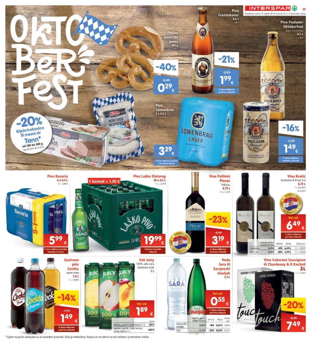 INTERSPAR katalog Akcija 18.09.-24.09.2024.