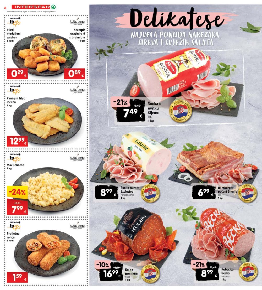 INTERSPAR katalog Akcija 18.09.-24.09.2024.