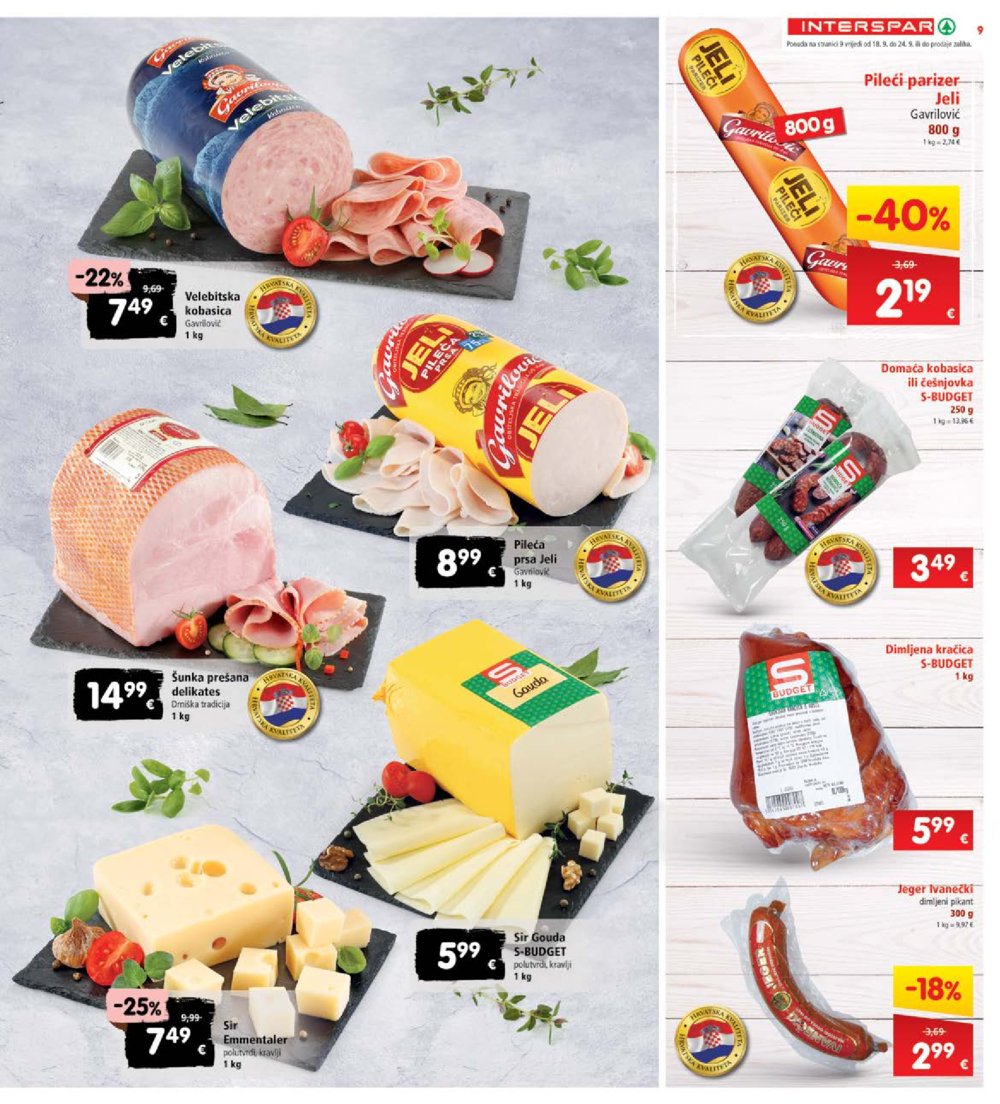 INTERSPAR katalog Akcija 18.09.-24.09.2024.