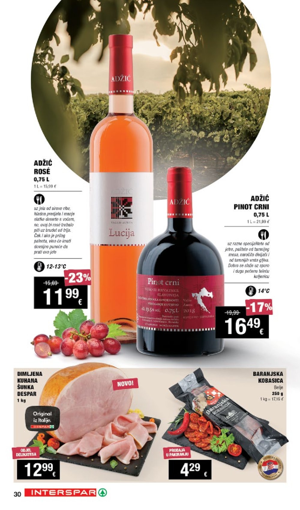 INTERSPAR katalog Vino 19.09.-09.10.2024.