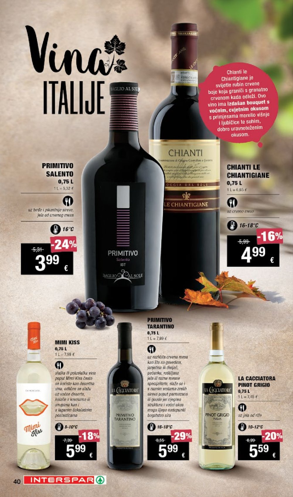 INTERSPAR katalog Vino 19.09.-09.10.2024.