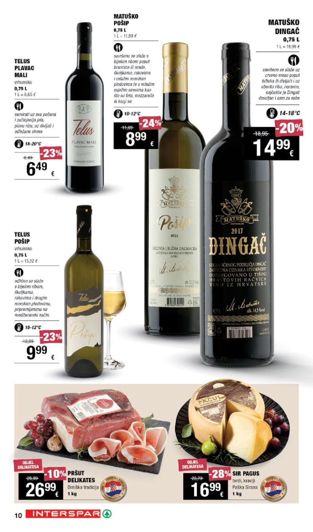 INTERSPAR katalog Vino 19.09.-09.10.2024.