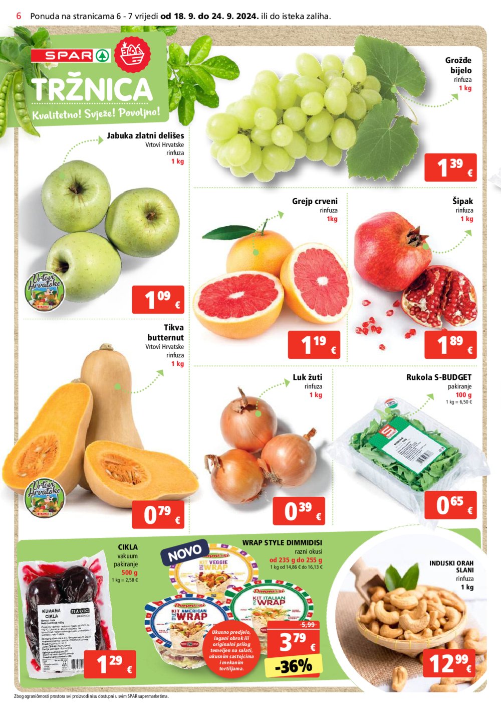 SPAR katalog Akcija 18.09.-24.09.2024.